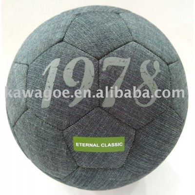 Size 5# Machine Stitched Denim Soccer Ball/Football